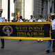 West Point cadet marching band on Broadway in a procession honoring police officers killed in the 9/11 attacks at the World Trade Center in Lower Manhattan in New York City in 2016.